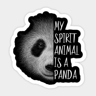 Panda My Spirit Animal | Inspired Pencil Art Panda-Bear Sticker